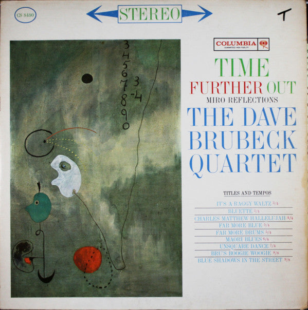 The Dave Brubeck Quartet - Time Further Out - VINTAGE vinyl record for sale