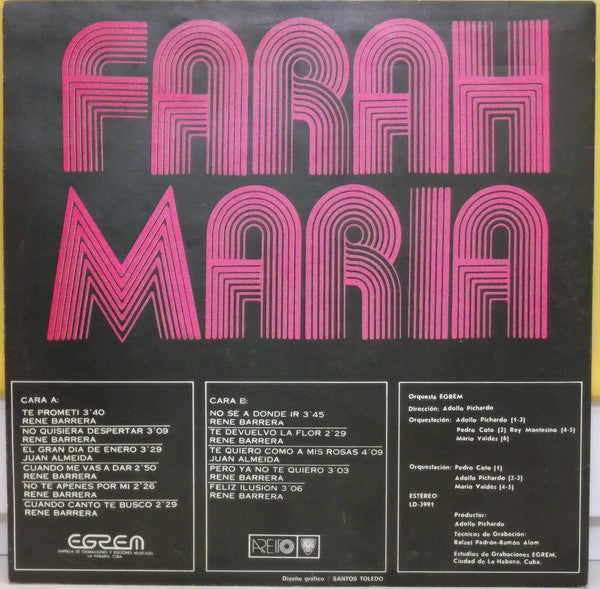 Farah Maria - Interpreta A Barrerita - LP 2