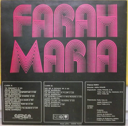 Farah Maria - Interpreta A Barrerita - LP 2