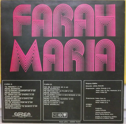 Farah Maria - Interpreta A Barrerita - LP 2