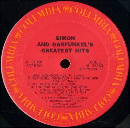 Simon & Garfunkel - Simon And Garfunkel's Greatest Hits - LP 3