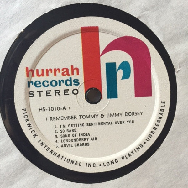 Bobby Krane And His Orchestra - I Remember Tommy & Jimmy Dorsey - LP 3