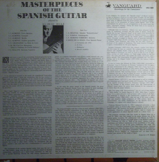 Alirio Díaz - Masterpieces Of The Spanish Guitar - LP 2