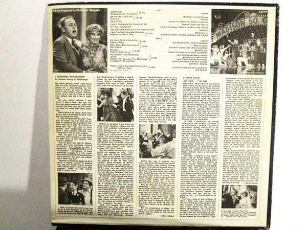Carroll O'Connor - Of Thee I Sing (Original Television Soundtrack Recoding) - Vinyl, LP, Album, Stereo 2