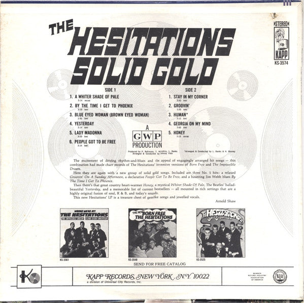 The Hesitations - Solid Gold - LP 2