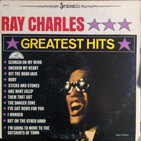 Ray Charles - Greatest Hits - Vinyl, LP, Stereo, Compilation