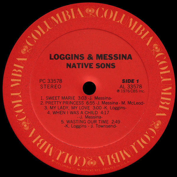Loggins & Messina - Native Sons - LP 4