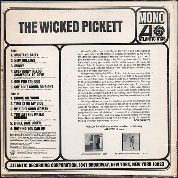 Wilson Pickett - The Wicked Pickett - LP 2