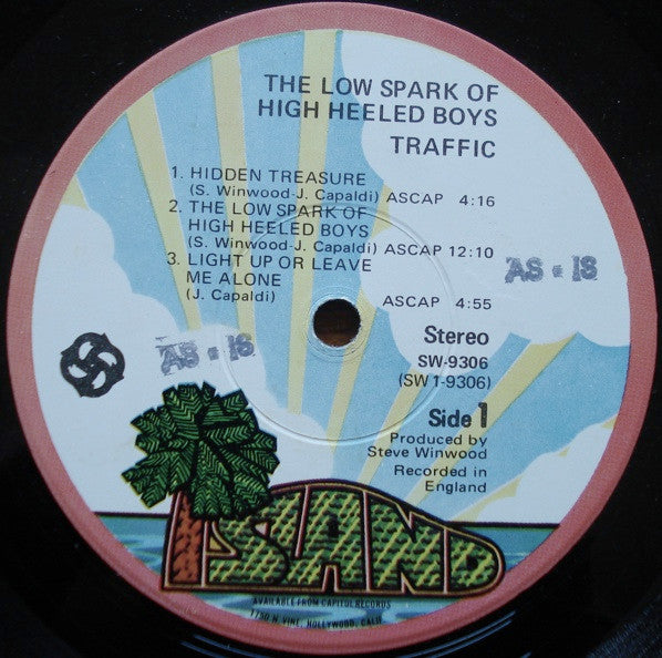 Traffic - The Low Spark Of High Heeled Boys - LP 3