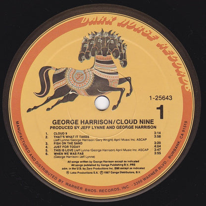 George Harrison - Cloud Nine - LP 3