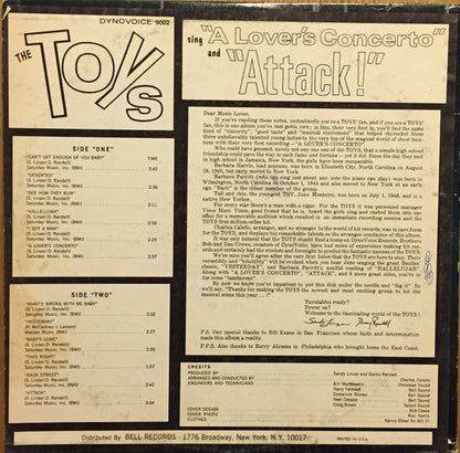 The Toys - The Toys Sing "A Lover's Concerto" And "Attack" - LP 2