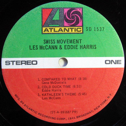 Les McCann & Eddie Harris - Swiss Movement - LP 3