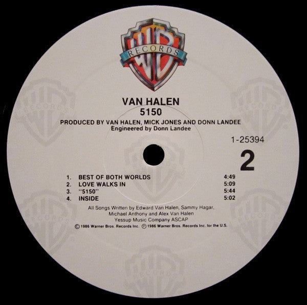 Van Halen - 5150 - LP 4