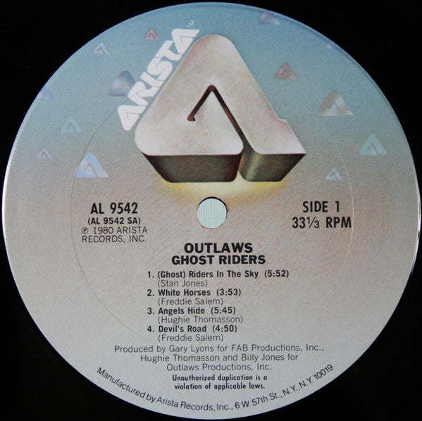 Outlaws - Ghost Riders - Vinyl, LP, Album 3