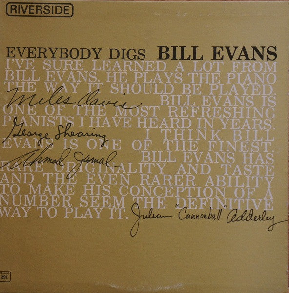 Bill Evans Trio - Everybody Digs Bill Evans - LP