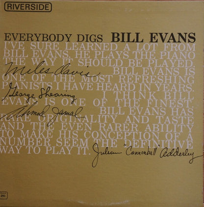 Bill Evans Trio - Everybody Digs Bill Evans - LP