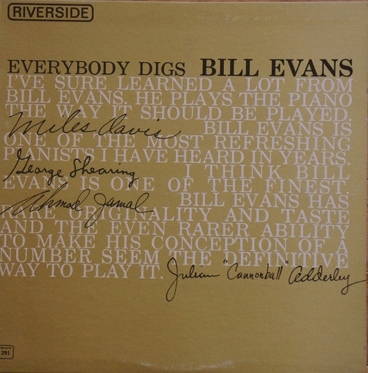Bill Evans Trio - Everybody Digs Bill Evans - LP
