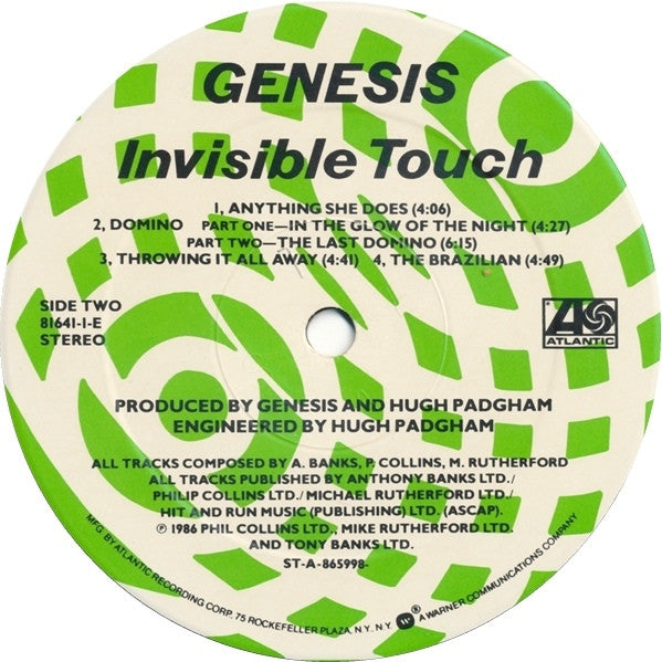 Genesis - Invisible Touch - LP 4