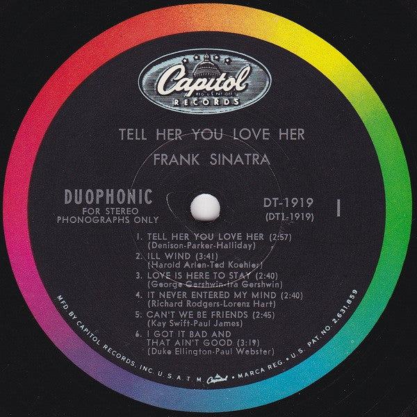 Frank Sinatra - Tell Her You Love Her - LP 3