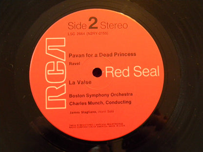 Ravel, Boston Symphony Orchestra / Charles Munch - Bolero • La Valse • Pavan For A Dead Princess - LP 4