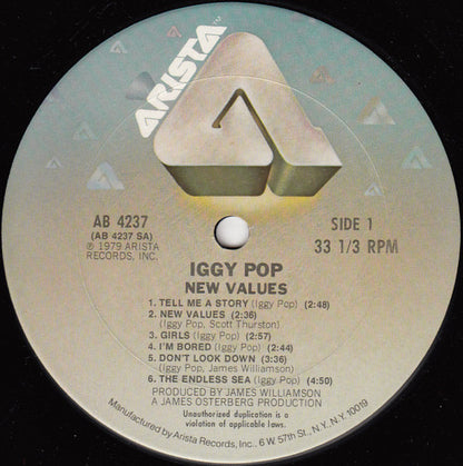 Iggy Pop - New Values - LP 3