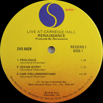 Renaissance - Live At Carnegie Hall - LP 4