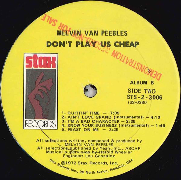 Melvin Van Peebles - Don't Play Us Cheap (Original Cast & Soundtrack Album) - LP 5