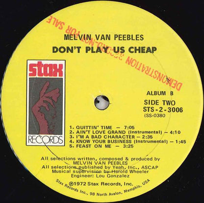 Melvin Van Peebles - Don't Play Us Cheap (Original Cast & Soundtrack Album) - LP 5