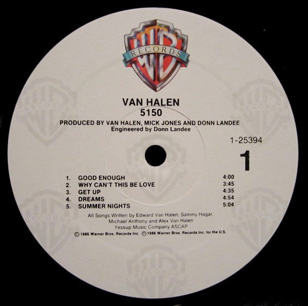 Van Halen - 5150 - LP 3