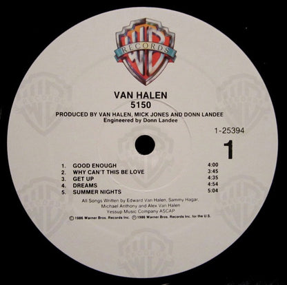Van Halen - 5150 - LP 3
