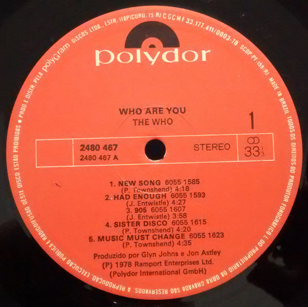 The Who - Who Are You - LP 3