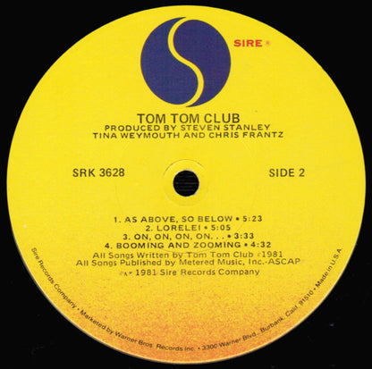 Tom Tom Club - Tom Tom Club - Vinyl, LP, Album, Stereo 4
