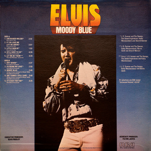 Elvis Presley - Moody Blue - Vinyl, LP, Album, Stereo 3