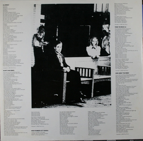 Paul Simon - Hearts And Bones - LP 4