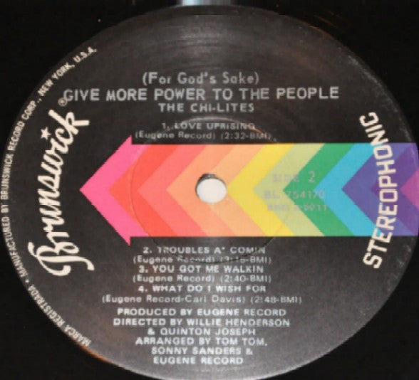 The Chi-Lites - (For God's Sake) Give More Power To The People - LP 4