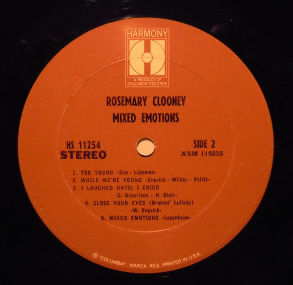 Rosemary Clooney - Mixed Emotions - LP 4