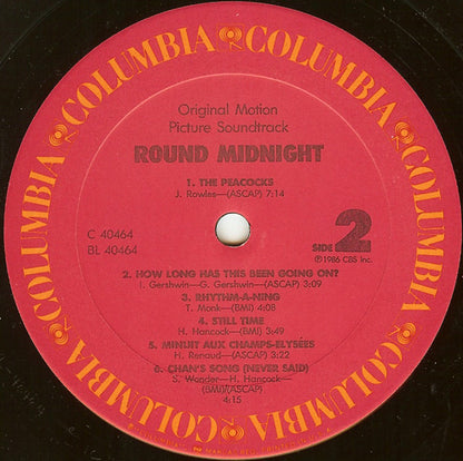 Herbie Hancock, Various - Round Midnight - Original Motion Picture Soundtrack - LP 4