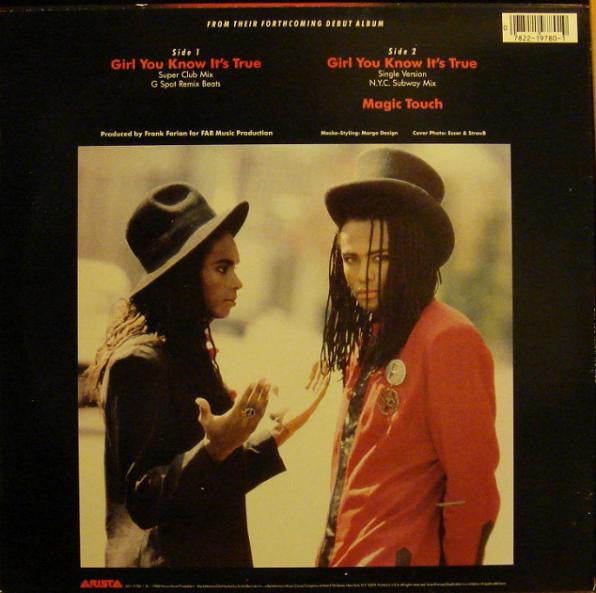 Milli Vanilli - Girl You Know It's True - 12" 4