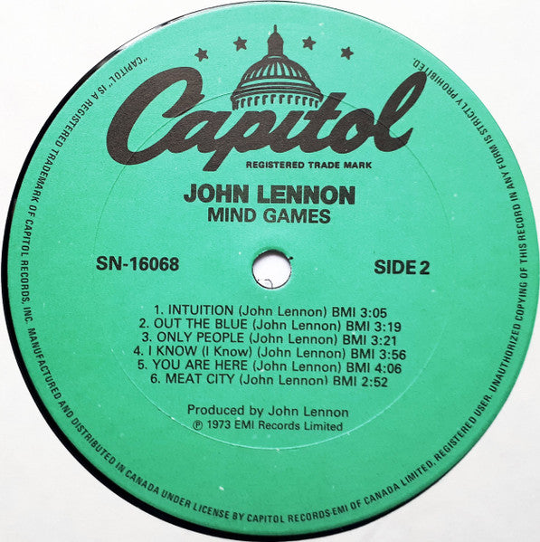 John Lennon - Mind Games - LP 4