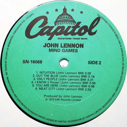 John Lennon - Mind Games - LP 4