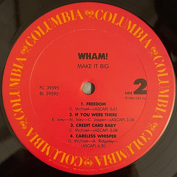 Wham! - Make It Big - LP 5