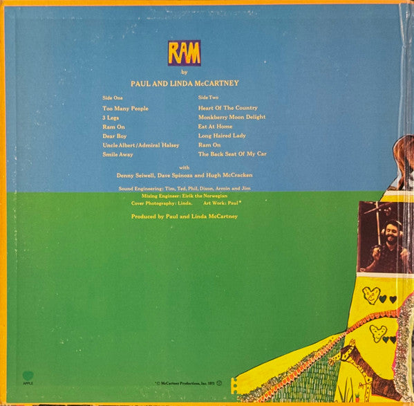 Paul & Linda McCartney - Ram - LP 2