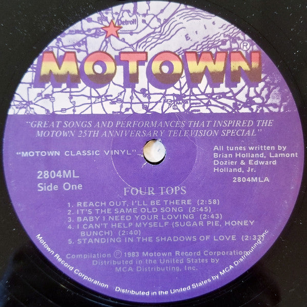 The Four Tops - Great Songs And Performances That Inspired The Motown 25th Anniversary T.V. Special - LP 3