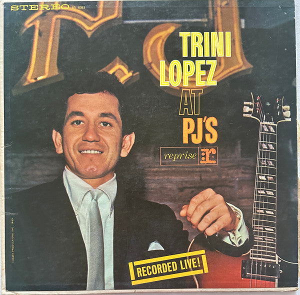 Trini Lopez - Trini Lopez at PJs - VINTAGE vinyl record for sale