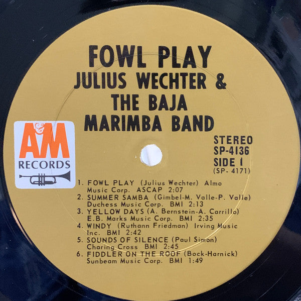 Julius Wechter And The Baja Marimba Band - Fowl Play - LP 3
