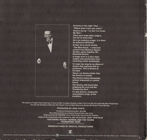 Frank Sinatra - The Main Event (Live) - LP 2