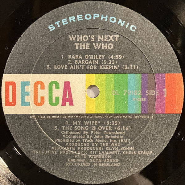 The Who - Who's Next - LP 4