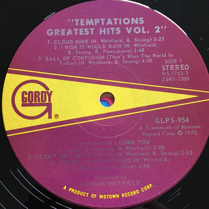 Temptations - Greatest Hits II - LP 3