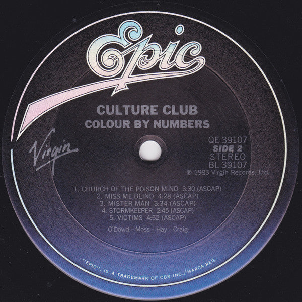 Culture Club - Colour By Numbers - LP 4
