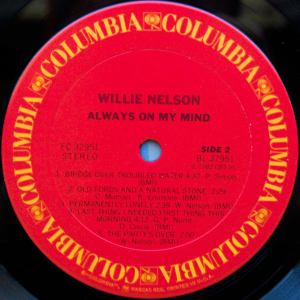 Willie Nelson - Always On My Mind - LP 4